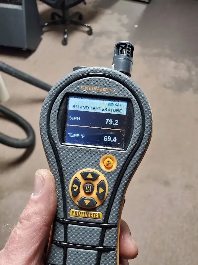 Moisture meter humidity assessment for Fire & Smoke Damage Restoration in Mound